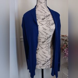 NWT Womens Royal Blue XS Banana Republic Open Front Cardigan